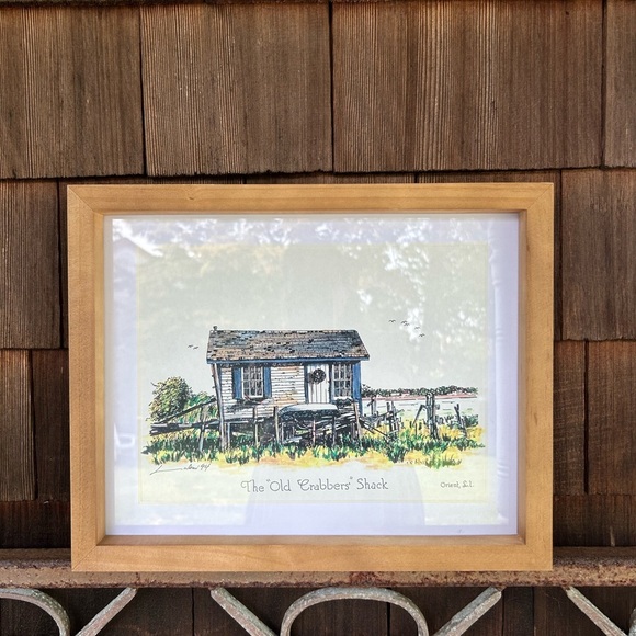 The Old Crabbers Shack, Orient, NY. Vintage 1994 Print Signed by the Artist. - Picture 8 of 12